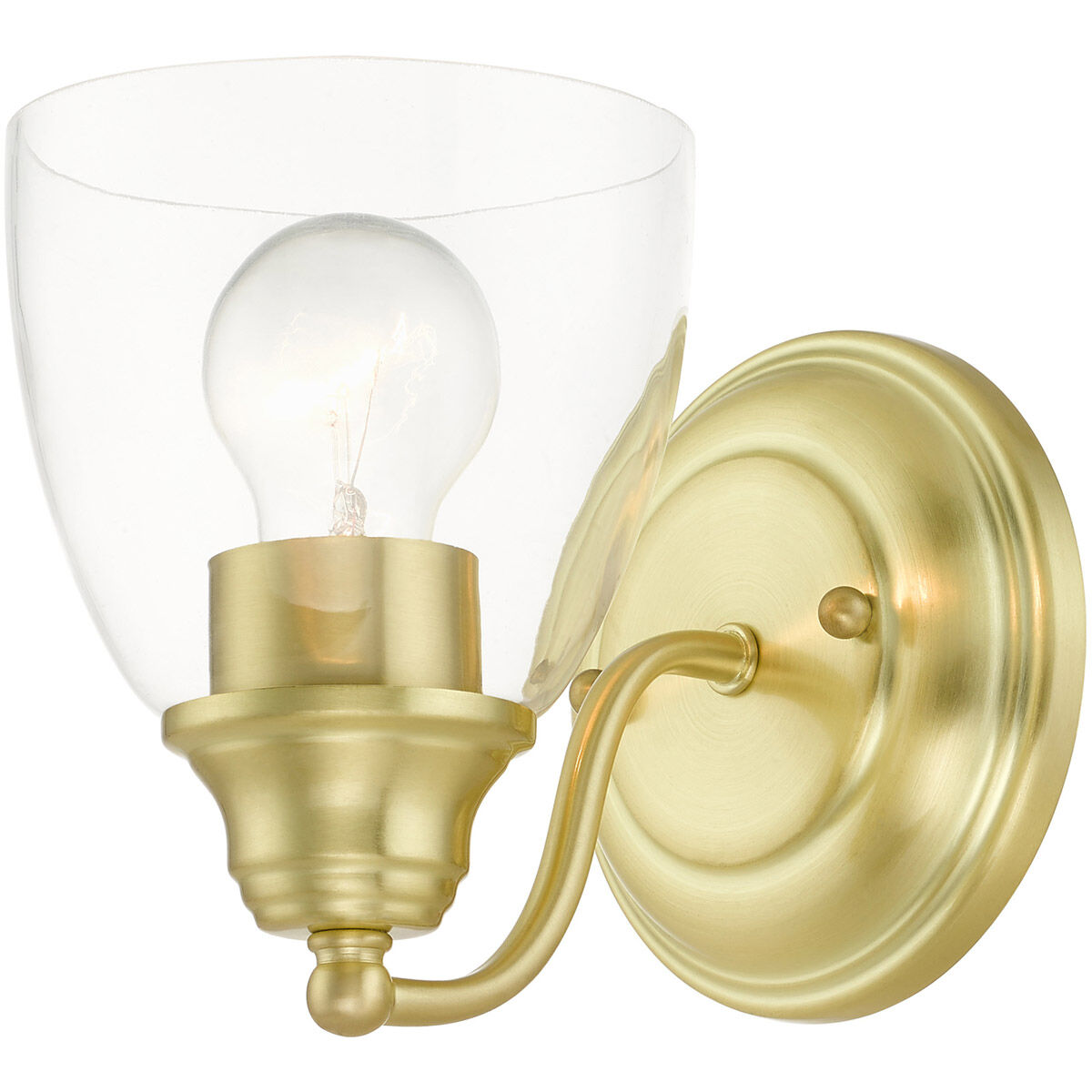 Montgomery 1 Light 5 inch Satin Brass Vanity Sconce Wall Light