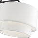 Manorwood 2 Light 35 inch Bronze Linear Chandelier Ceiling Light
