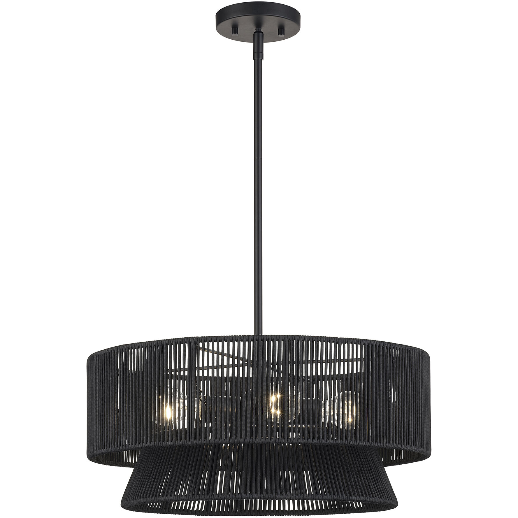 Florell 4 Light 20 inch Black Pendant Chandelier Ceiling Light