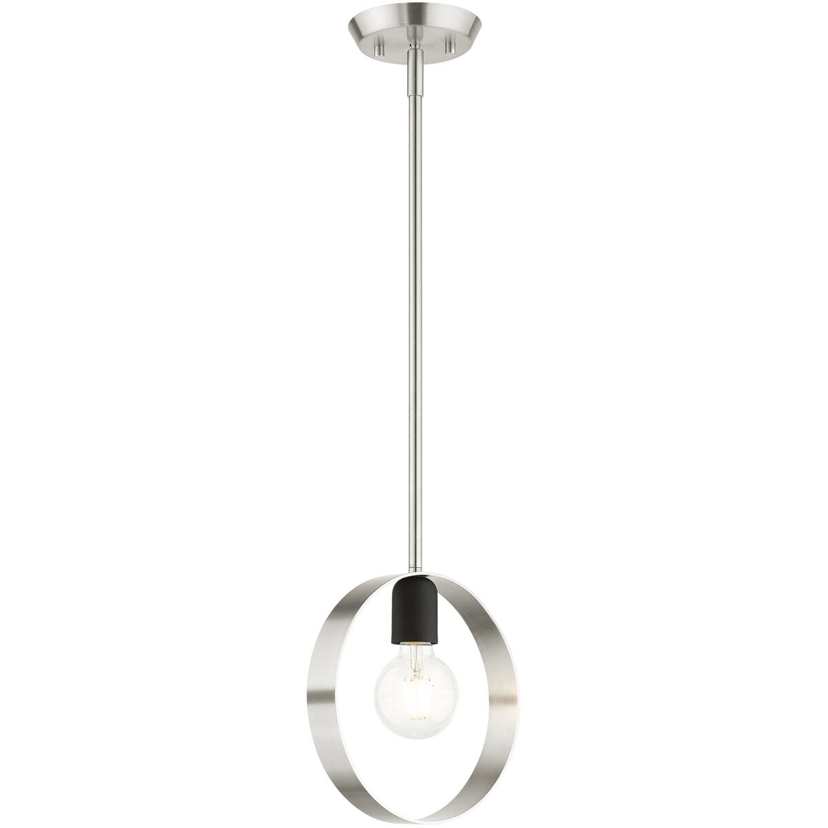 Modesto 1 Light 5 inch Brushed Nickel Pendant Ceiling Light