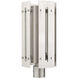 Utrecht 1 Light 20 inch Brushed Nickel Accents Outdoor Post Top Lantern