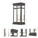 Hopewell 2 Light 18 inch Bronze Outdoor Wall Lantern