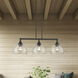 Glendon 3 Light 30 inch Bronze Linear Chandelier Ceiling Light