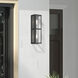 Gaffney 2 Light 16 inch Black with Brushed Nickel Finish Accents Outdoor ADA Wall Lantern in Black with Brushed Nickel Accent