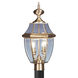 Monterey 2 Light 22 inch Antique Brass Outdoor Post Top Lantern 