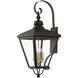 Adams 4 Light 14.25 inch Bronze with Antique Brass Finish Cluster Outdoor Extra Large Wall Lantern Wall Light