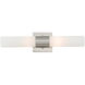 Aero 2 Light 18 inch Brushed Nickel ADA Bath Vanity Wall Light