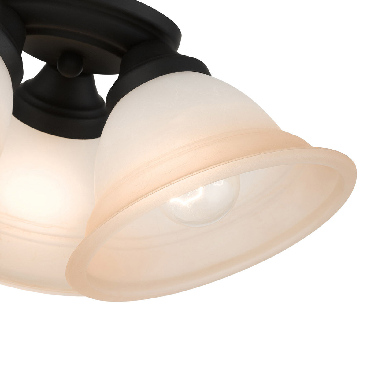 Wynnewood 3 Light 16 inch Black Flush Mount Ceiling Light