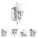 French Regency 1 Light 6 inch Brushed Nickel Single Sconce Wall Light