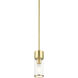Quincy 1 Light 4.75 inch Satin Brass Mini Pendant Ceiling Light