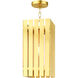 Greenwich 1 Light 8 inch Satin Brass Outdoor Pendant Lantern