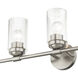 Whittier 5 Light 35 inch Brushed Nickel Vanity Wall Sconce Wall Light, Large