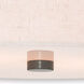 Meridian 2 Light 13 inch English Bronze Semi-Flush Mount Ceiling Light