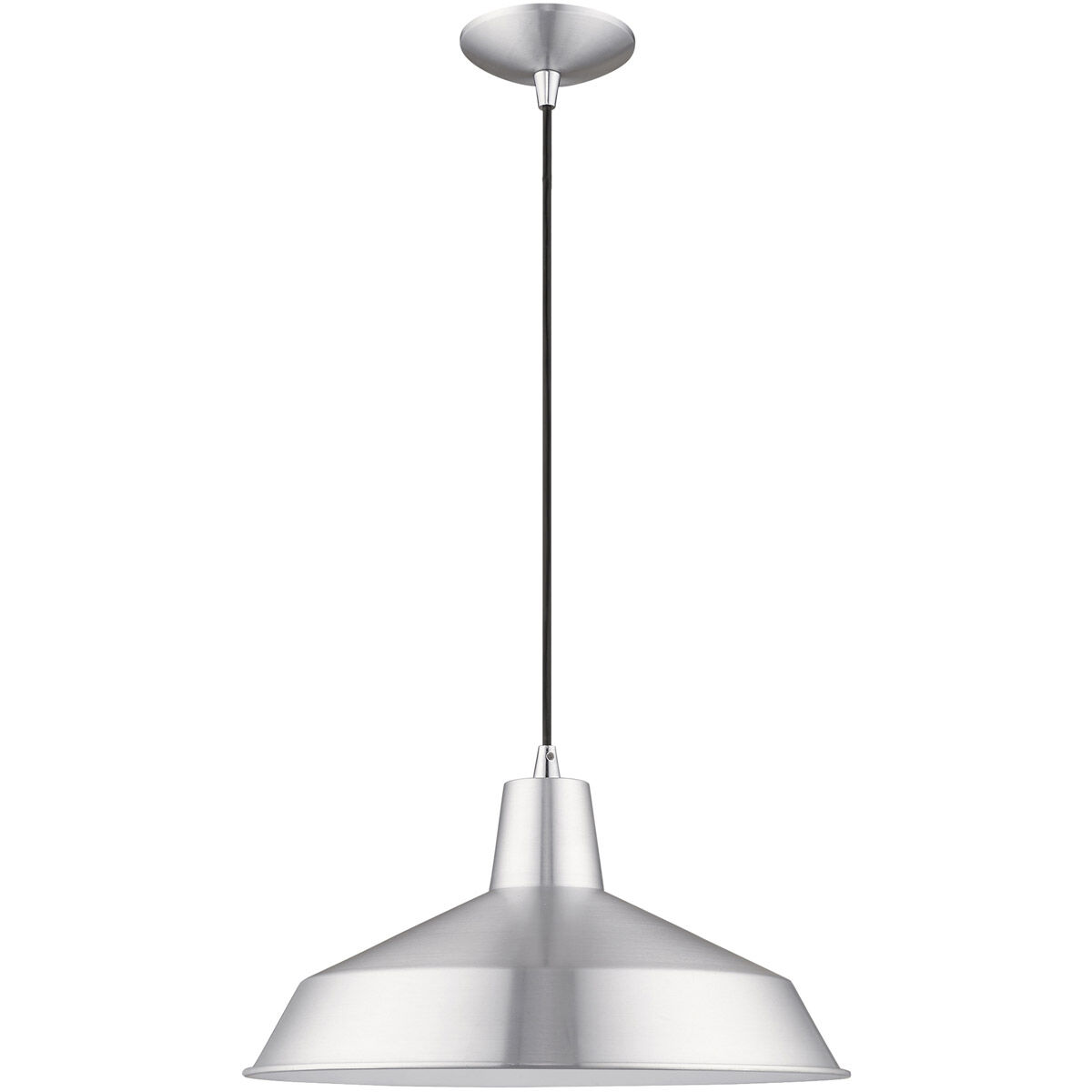 Allison 1 Light 16 inch Brushed Aluminum Mini Pendant Ceiling Light
