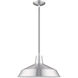 Allison 1 Light 16 inch Brushed Aluminum Mini Pendant Ceiling Light