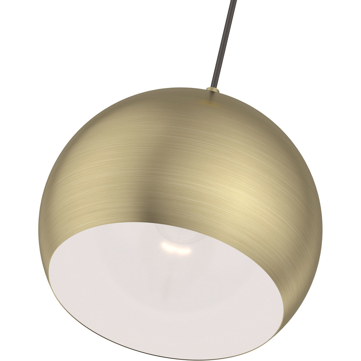 Piedmont 1 Light 10 inch Antique Brass Pendant Ceiling Light
