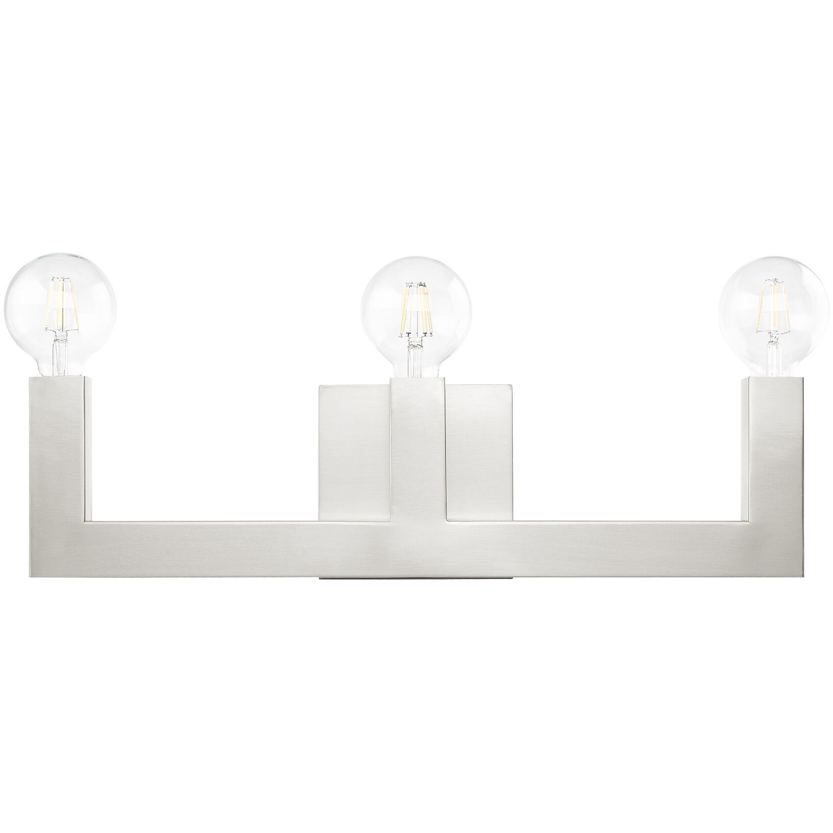 Solna 3 Light 22 inch Brushed Nickel Vanity Sconce Wall Light