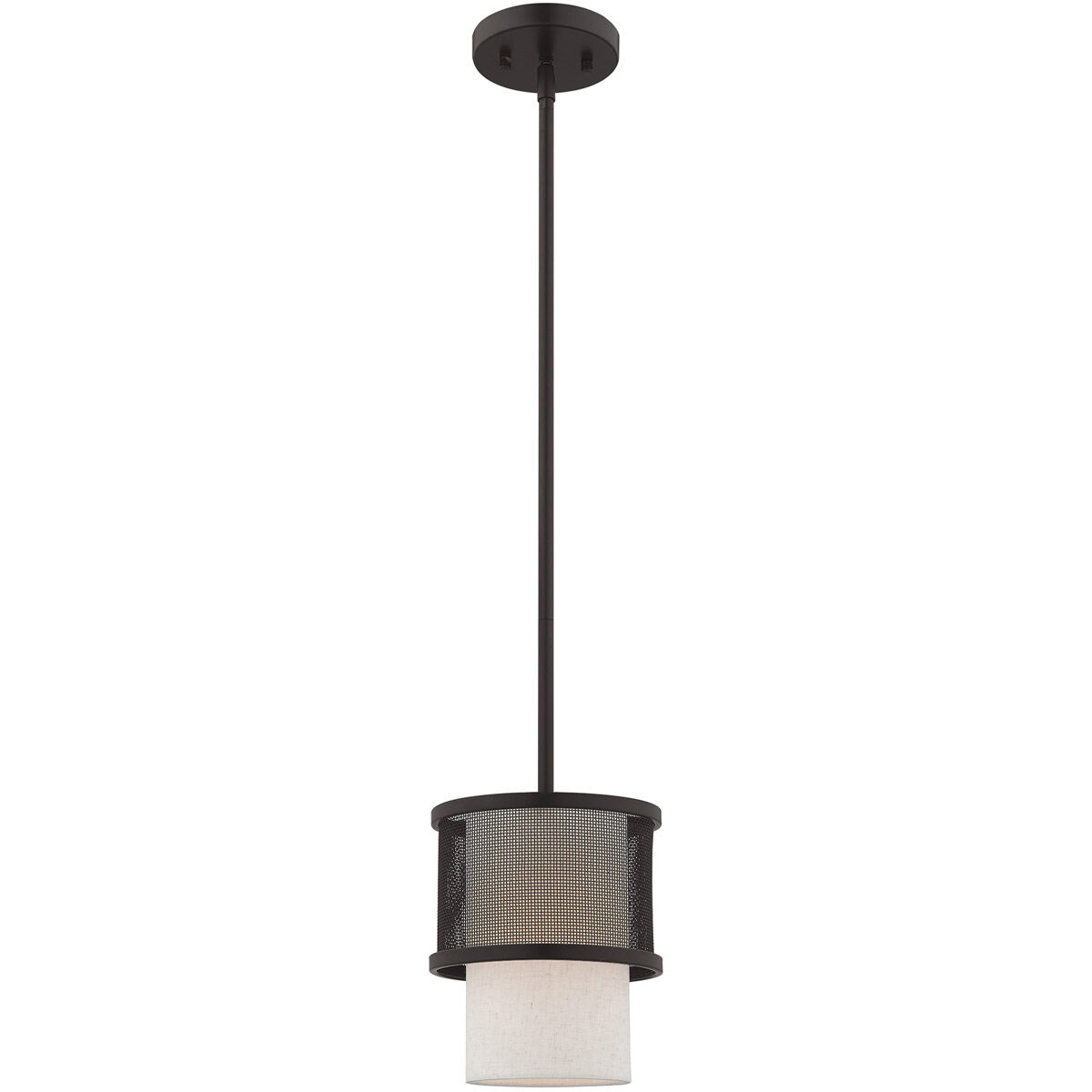 Braddock 1 Light 7 inch Bronze Mini Pendant Ceiling Light