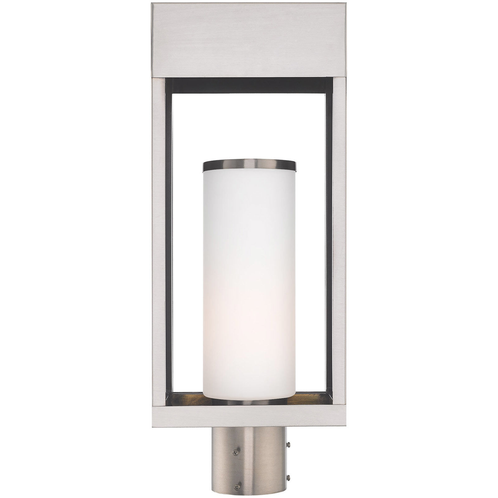 Bleecker 1 Light 20 inch Brushed Nickel Outdoor Post Top Lantern