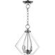 Prism 2 Light 11 inch Polished Chrome Convertible Mini Chandelier/Ceiling Mount Ceiling Light