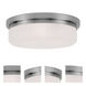 Stratus 3 Light 15.5 inch Brushed Nickel Flush Mount Ceiling Light