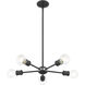Lansdale 5 Light 19 inch Scandinavian Gray Chandelier Ceiling Light