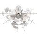 Circulo 4 Light 24 inch Polished Chrome Flush Mount Ceiling Light