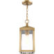 Nyack 1 Light 6 inch Antique Brass Outdoor Pendant Lantern