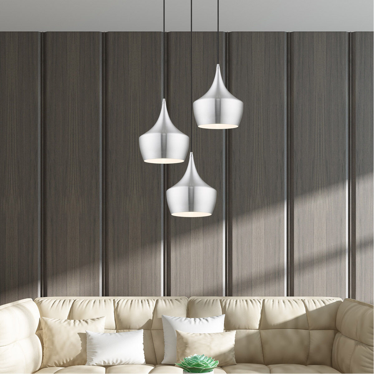 Allison 1 Light 10 inch Brushed Aluminum Mini Pendant Ceiling Light