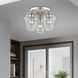 Willow 3 Light 13 inch Brushed Nickel Flush Mount Ceiling Light