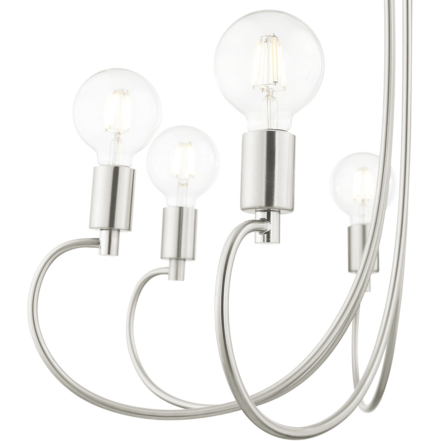 Bari 7 Light 30 inch Brushed Nickel Chandelier Ceiling Light