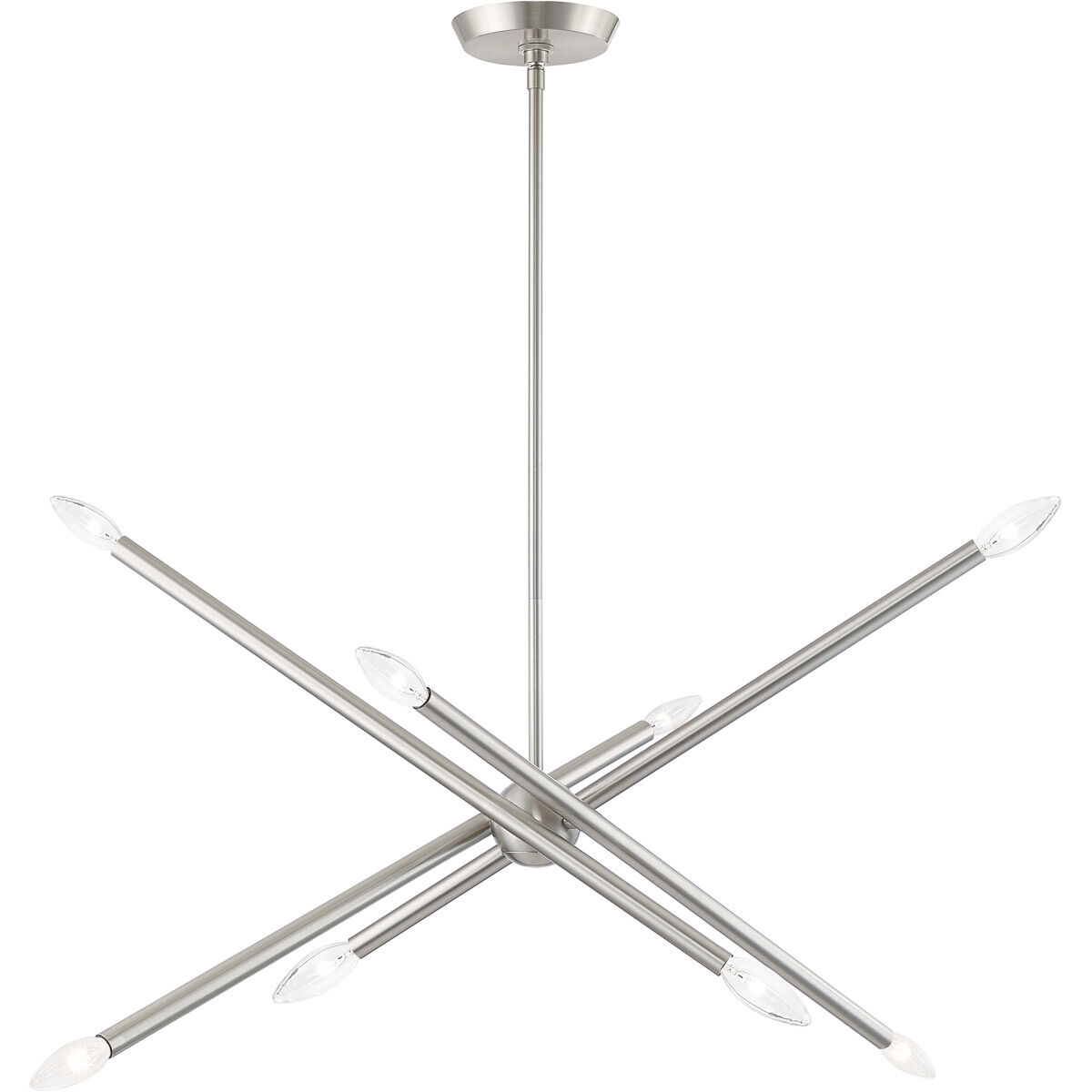 Soho 8 Light 12 inch Brushed Nickel Chandelier Ceiling Light