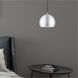 Allison 1 Light 10 inch Brushed Aluminum Mini Pendant Ceiling Light