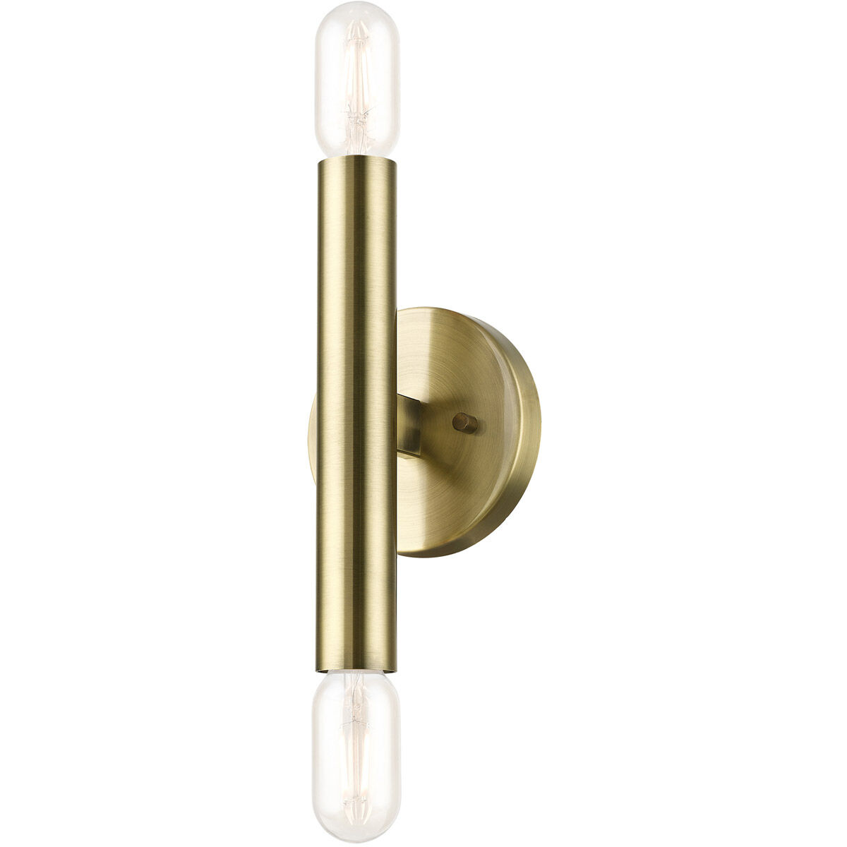 Copenhagen 2 Light 5 inch Antique Brass ADA ADA Wall Sconce Wall Light
