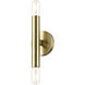 Copenhagen 2 Light 5 inch Antique Brass ADA ADA Wall Sconce Wall Light