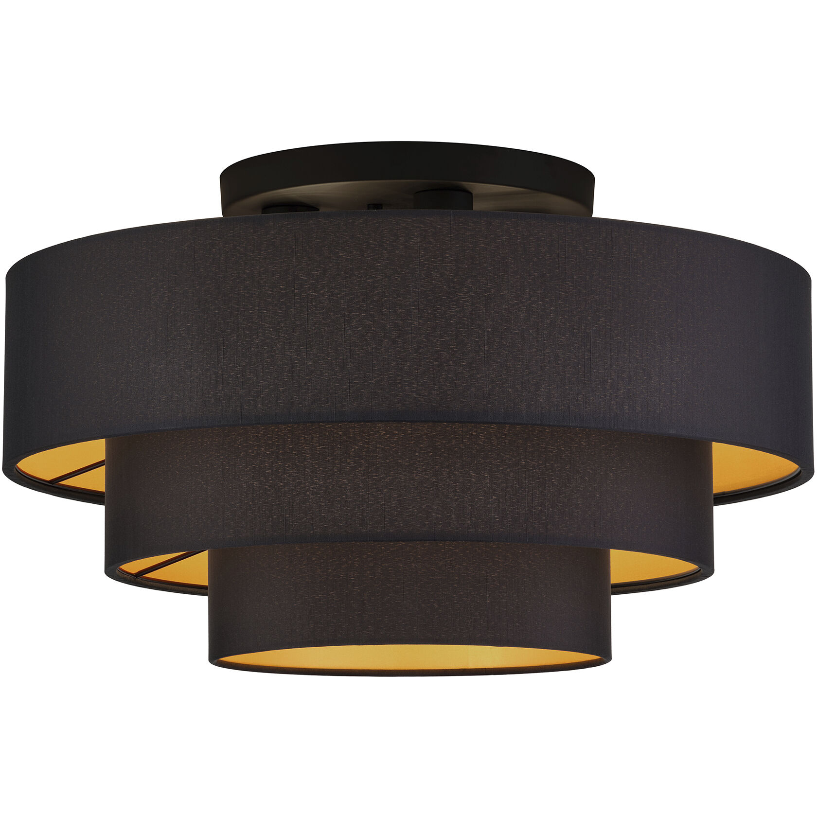 Sentosa 4 Light 21 inch Black Semi Flush Mount Ceiling Light, Extra Large