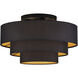 Sentosa 4 Light 21 inch Black Semi Flush Mount Ceiling Light, Extra Large