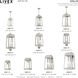 Oslo 1 Light 12 inch Brushed Nickel Outdoor Wall Lantern