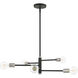 Bannister 5 Light 24 inch Black Chandelier Ceiling Light