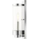 Hillcrest 1 Light 12 inch Polished Chrome Outdoor ADA Wall Lantern