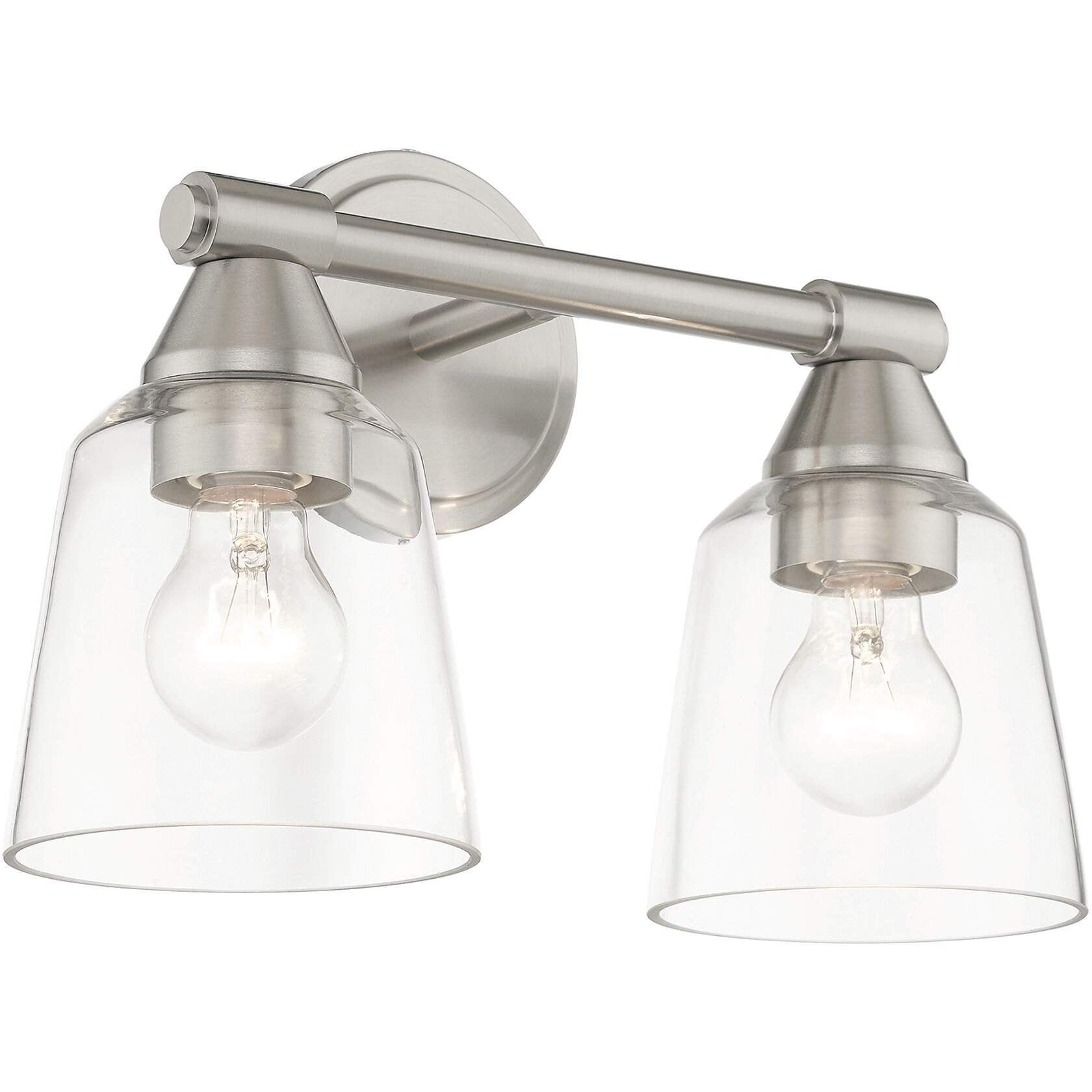 Catania 2 Light 14 inch Brushed Nickel Vanity Sconce Wall Light