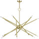 Soho 14 Light 40 inch Satin Brass Foyer Chandelier Ceiling Light