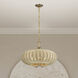 Summervine 5 Light 22 inch Antique Gold Leaf Pendant Chandelier Ceiling Light