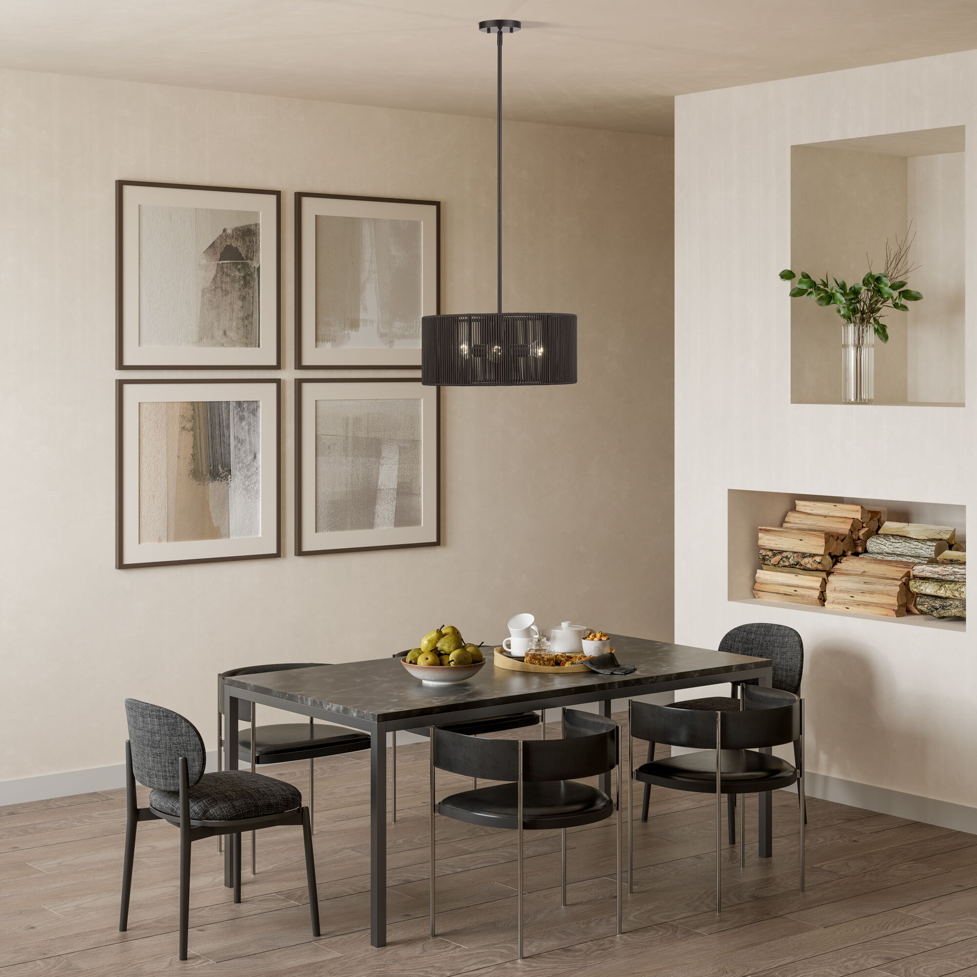 Acordia 3 Light 18 inch English Bronze Pendant Chandelier Ceiling Light