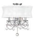 Newcastle 4 Light 16 inch Brushed Nickel Convertible Mini Chandelier/Ceiling Mount Ceiling Light