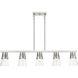 Bennington 5 Light 4.75 inch Brushed Nickel Large Linear Chandelier Ceiling Light