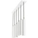 Ardmore 6 Light 44 inch Shiny White Finish Linear Pendant Ceiling Light