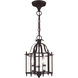 Livingston 3 Light 10 inch Bronze Convertible Mini Pendant/Ceiling Mount Ceiling Light