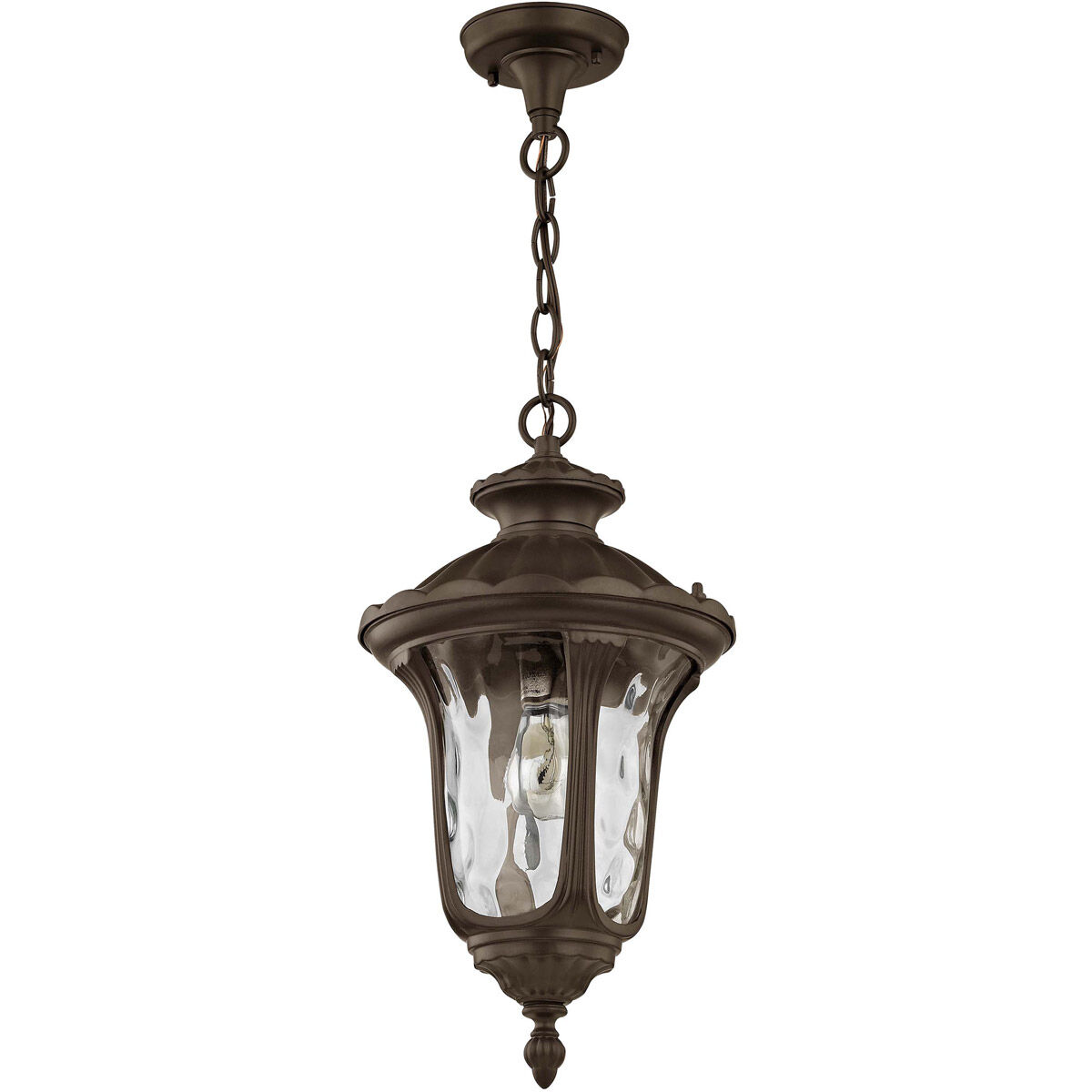 Oxford 1 Light 9.5 inch Bronze Outdoor Pendant Lantern