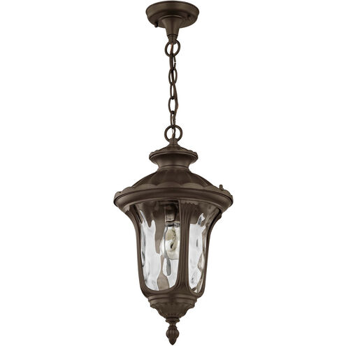 Oxford 1 Light 10 inch Bronze Outdoor Pendant Lantern